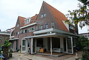 Uitbouw met vouwwanden Nijmegen 
