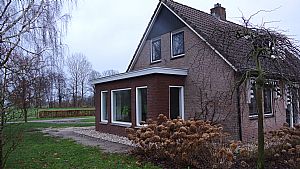 Uitbouw voorzijde woonhuis Holten